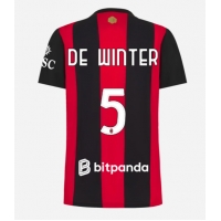 AC Milan Koni De Winter #5 Hemmatröja Dam 2026-27 Kortärmad